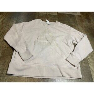 Reebok Sweater Womens Medium M Pull Over Long Sleeve Tan